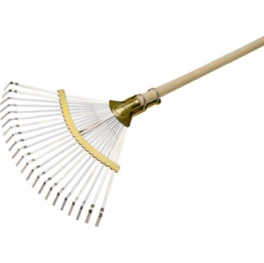 Râteau à feuilles professionnel FLORA, réglable, prise en boucle, 02789