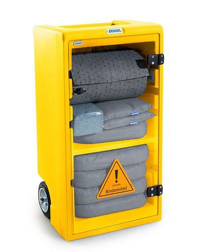 Kit d'urgence mobile DENSORB, classeur en petit boîtier jaune, universel, 290-815