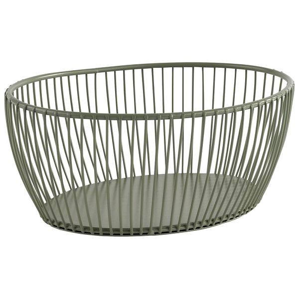 Panier APS -SVART- en vert fumée 20 x 15 cm, hauteur : 8 cm, 30472