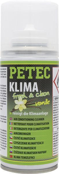 Petec Klima Fresh & Clean, vanille, 150 ml, unité: 12 pièces, 71470