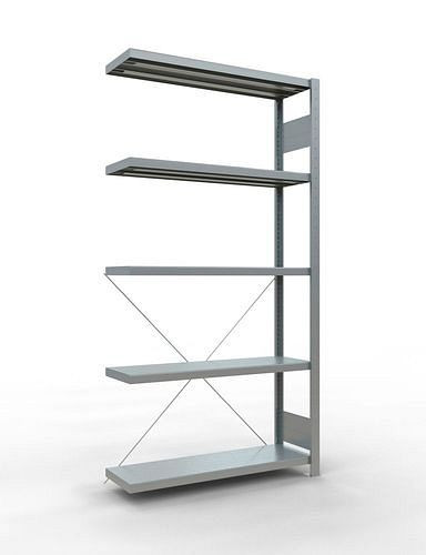 Rayonnage à étagères Schulte, panneau supplémentaire, 5 niveaux de rangement, traverse, charge du compartiment 250 kg, 1006 x 336 x 2000 mm, 278738