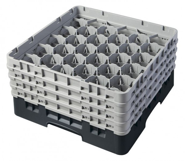 Panier de lavage Cambro 30 compartiments Camrack® 21,5 cm noir, paquet de 2, 30S800110