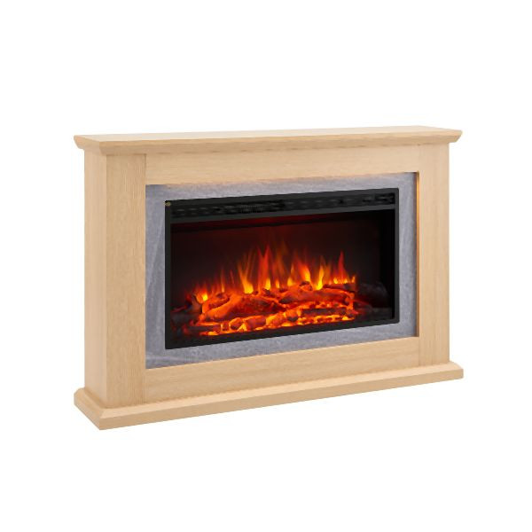 Cheminée électrique BALDERIA Xenia, 2000 W, marron clair, EF380A-MT380A-NO
