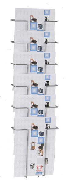 Twinco 5140 TWIN AGENDA porte-documents A4, 6 compartiments, argent, 5140-8