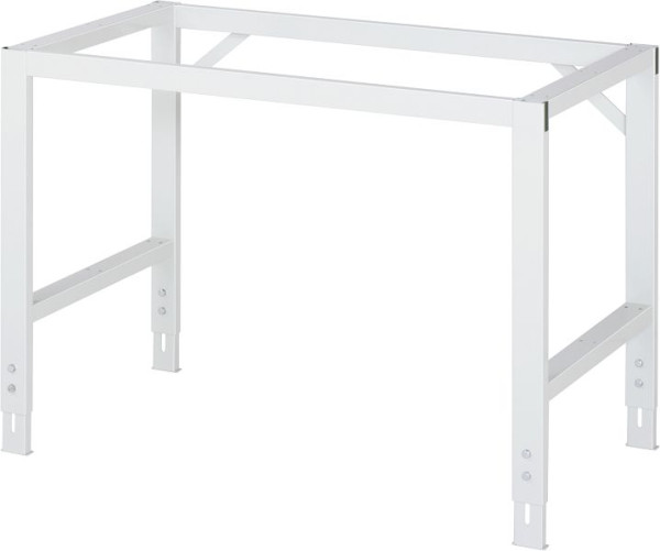 Table de travail mobile RAU Tom (4 LR), L1250xP1000xH910-1230mm, plateau en hêtre massif 25mm, 06-625B10-12-4LF.12