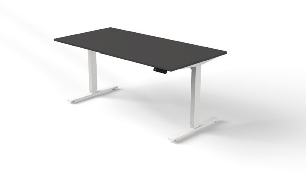 Table assis/debout Kerkmann L 1600 x P 800 mm, réglable en hauteur électriquement de 720 à 1200 mm, Move 3, anthracite, 10380713
