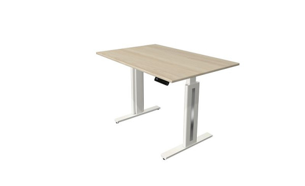 Kerkmann Move 3 Fresh table assis/debout, L 1200 x P 800 mm, réglable en hauteur électriquement de 720 à 1200 mm, érable, 10183850