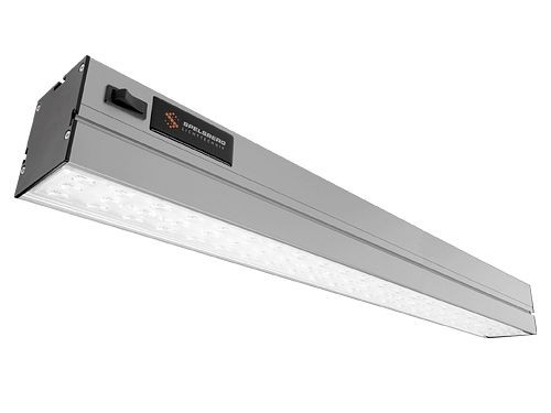 Lampe de travail Bedrunka+Hirth Universal 600, puissance, dimensions en mm (LxPxH) : 582 x 70 x 80, 03L06O350P