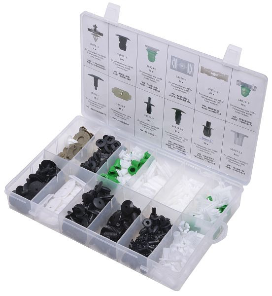 Assortiment de clips de fixation SW-Stahl, VW, 255 pièces, S8029