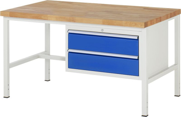 Etabli RAU série 8000 - modèle 8225, L1500 x P900 x H840-1040 mm, base système L1495 x P850 x H800-1000 mm, 03-8225A1-159B4H.11