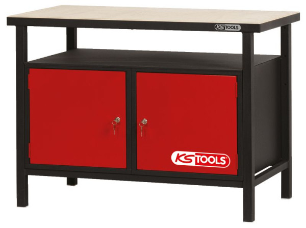 Établi professionnel KS Tools avec 2 portes, H840xL1200xP600mm, 865.0002