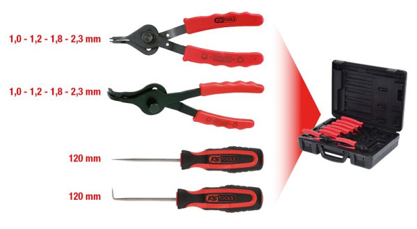 KS Tools jeu de pinces-étaux universelles, 10 pièces, 500.1320