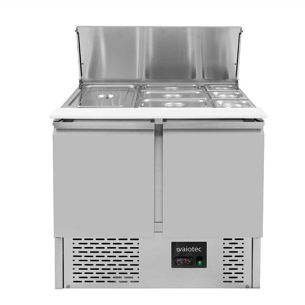 Vaiotec EASYLINE Saladette 700 / 2 volets avec couvercle à charnière, 90x70x85 cm, 10017
