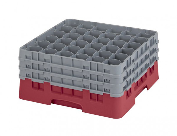 Panier de lavage Cambro 36 compartiments Camrack®, canneberges 19,6 cm, lot de 3, 36S738416