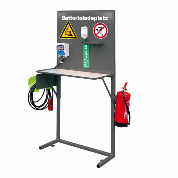 Station de charge de batterie industrielle Eichinger selon GroLa BG et fiche d'information VdS 2259, 2116.1 gris anthracite, 21160100000096
