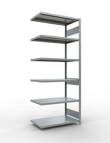 Rayonnage à étagères Schulte, panneau supplémentaire, 6 niveaux de rangement, charge du compartiment 250 kg, 1006 x 636 x 2500 mm, 278822
