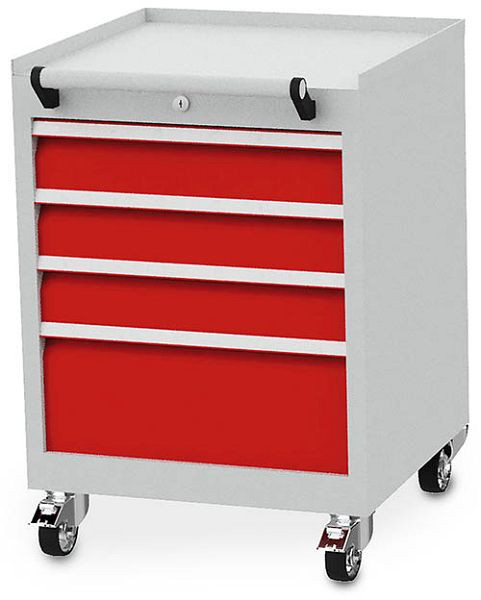 Bedrunka+Hirth Armoire à tiroirs mobile T 500 R 18-16, 4 tiroirs, 46.301BR80