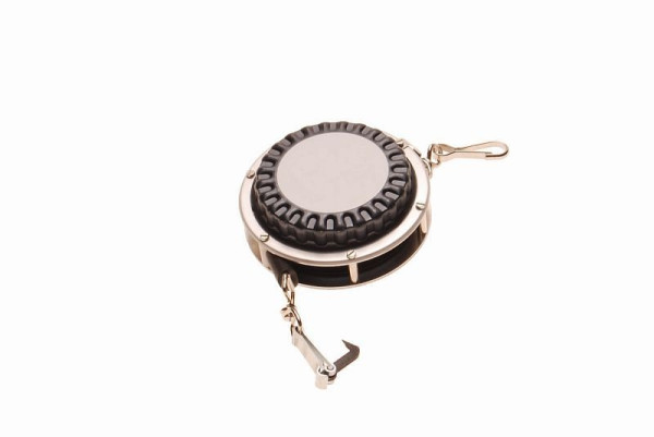 Mètre ruban Bahco, 15 m, coffret aluminium, crochet + clip ceinture, 2000