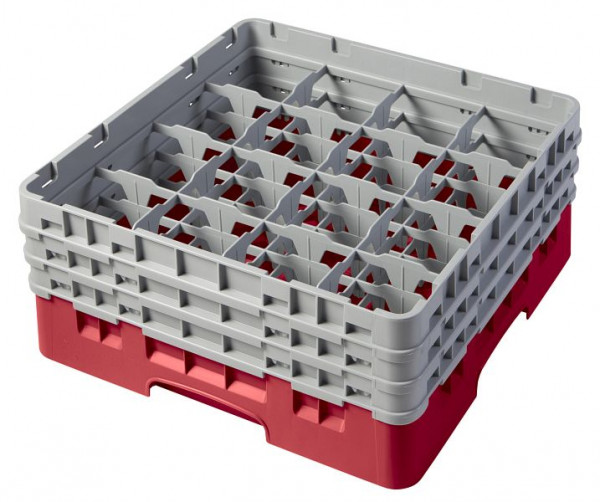 Panier de lavage Cambro 16 compartiments Camrack® Hauteur: 17 cm Rouge, SU: 3 pièces, 16S638163
