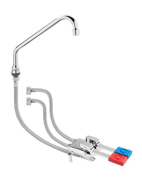 Robinet Saro avec pédale - ensemble eau froide / eau chaude modèle THEA, 457-1025
