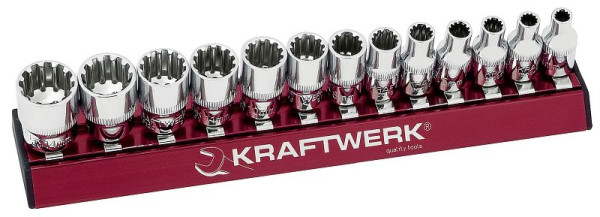 Kraftwerk MagAlu COMBI jeu de douilles 1/4 "13 pièces, 130990