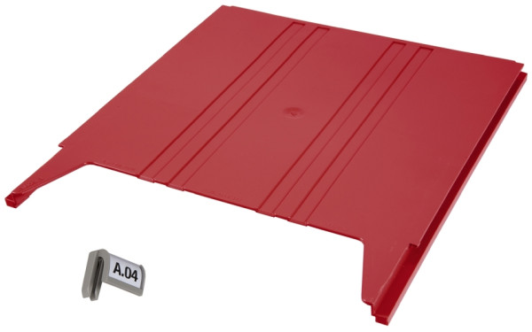 Trieur mural Eichner "Flat" - compartiment de rangement, rouge, 9218-05056-020