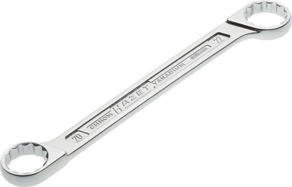Clé à anneau double Hazet, profil de traction double hexagonal extérieur, 20x22mm, 610N-20X22