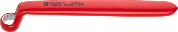 Clé polygonale Hazet, double isolation, profil double hexagone externe, 15 mm, 630KV-15
