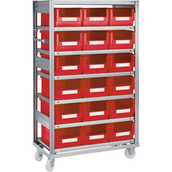 BITO chariot à étagères SR SK container 1815x1068x533 galvanisé set, 15721