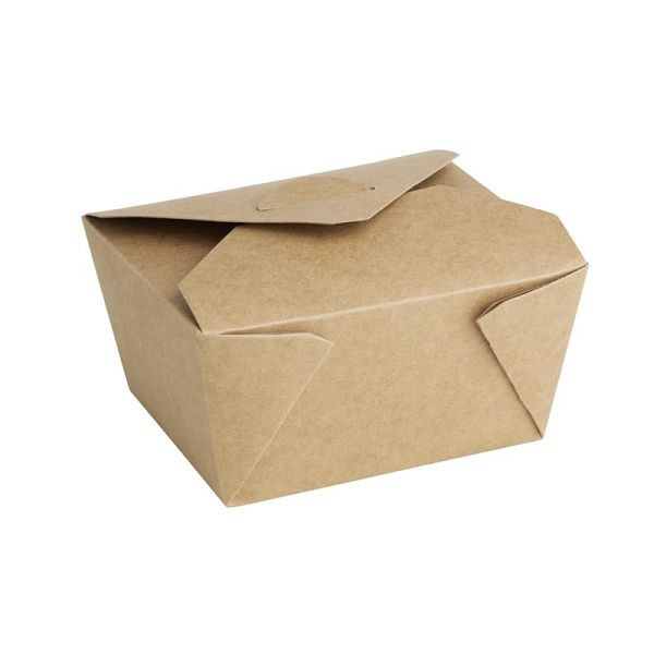 Boîte alimentaire compostable Fiesta à emporter - 600 ml (lot de 400), FB673