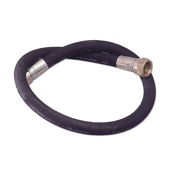 Tuyau de pression flexible ELMAG, filetage femelle 1', longueur 200 cm, avec double raccord, 10180