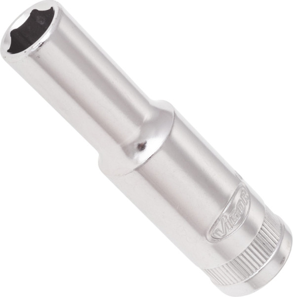 VIGOR Insert pour clé à douille, long, carré creux 10 mm (3/8"), profil à six pans extérieurs, 9 mm, V2017N
