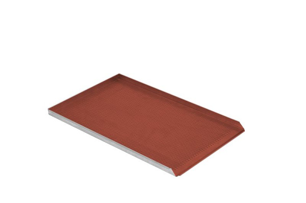 Plaque de cuisson perforée, aluminium siliconé, GN 1/1, 659509