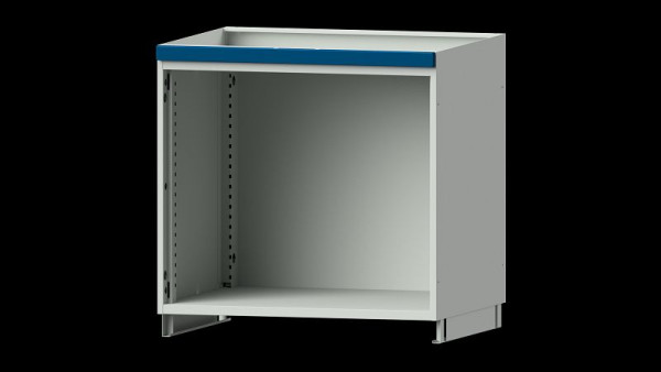 Système d'armoires modulaires pour armoires supérieures ANKE, modèle 300, 865 x 720 x 800 mm, RAL 7035/5010, boîtier vide ouvert, 631.190