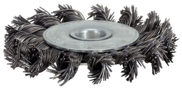 KS Tools brosse ronde en fil d'acier 0,5 mm, diamètre 100 mm, 340.0041