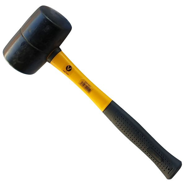 VaGo-Tools marteau en caoutchouc 370 g marteau marteau battant marteau à face souple manche en fibre de verre, 233-330x1_rv