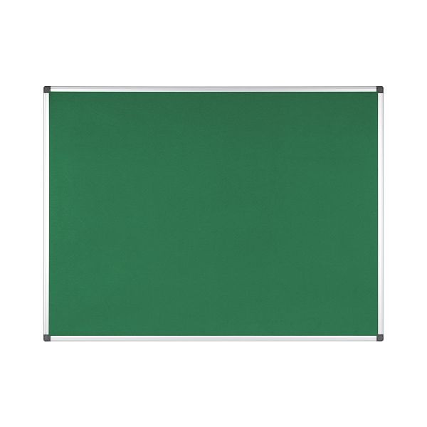 Tableau en feutre Bi-Office Maya vert avec cadre en aluminium 120x90cm, FA0544170