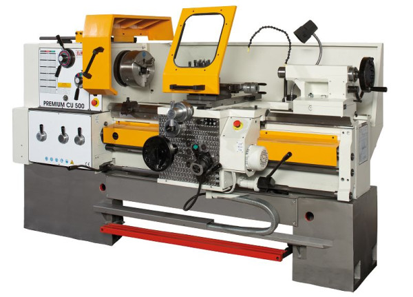 Tour universel ELMAG, PREMIUM CU 500 largeur d'entraxe 1000mm, avec mandrin de tour RÖHM, 88670