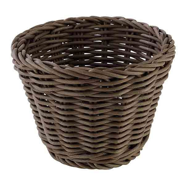 Panier APS, rond, Ø 13 cm, hauteur : 10 cm, polypropylène, marron, -PROFI LINE-, 50623