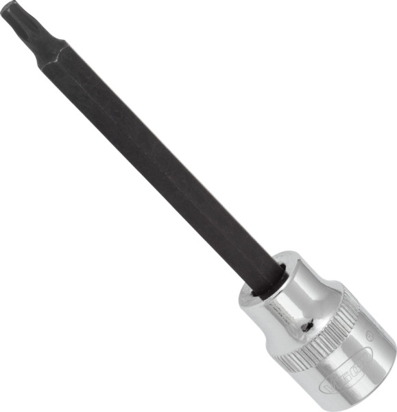 Embout de tournevis VIGOR TORX, carré creux 10 mm (3/8"), profil TORX interne, T20, longueur : 93 mm, pour fonctionnement manuel, V6084