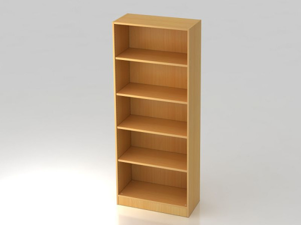 Étagère Hammerbacher 5OH avec panneau de base en hêtre, 80x40x200,4 cm (LxPxH), V6000/6