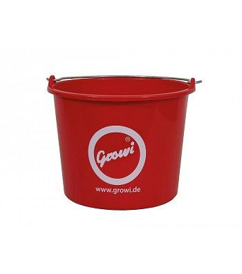 Seau Growi 12 litres, rouge, alimentaire, 10062990