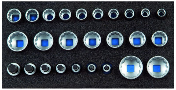 Insert GEDORE CT avec assortiment, jeu d'inserts pour clés à douille 1/2'', profil UD, CT, 2308916