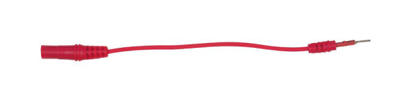 KS Tools Prise d'entrée 4,0 mm vers fiche adaptateur de test 1,2 mm plate (rouge), 150.0972