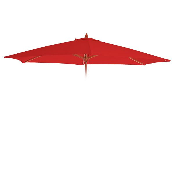 Housse de rechange Mendler pour parasol Florida, housse de rechange pour housse de parasol, Ø 3m polyester 6 lattes, rouge, 97726
