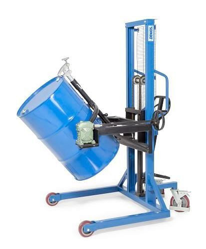 Lève-fûts DENIOS FW-D en acier, peint, pour fûts en acier de 200 litres, 227-163