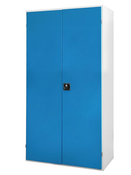 Armoire de chargement de batteries Bedrunka+Hirth avec 1 x étagère électrique et portes en tôle pleine, 980 mm, D500 mm, H1838 mm, AKKU106VBA