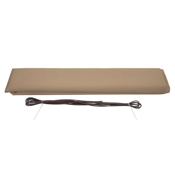 Housse de remplacement Mendler pour auvent HWC-H27, housse de remplacement de cassette complète protection solaire 6x3m, polyester sable, 76555