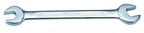 Clé à fourche double Boxo coudée à 15° - 6x7 mm, WR1720-0607
