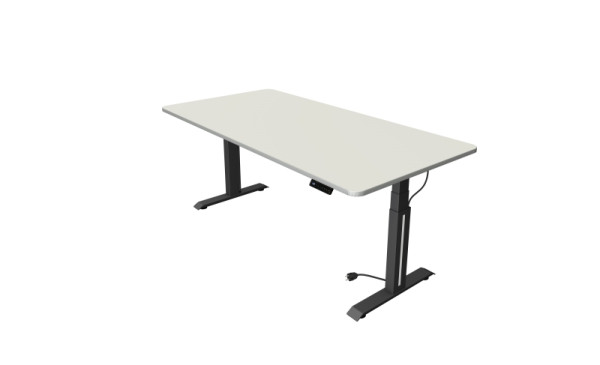 Kerkmann Move Professional table assis/debout, L 2000 x P 1000 mm, réglable en hauteur électriquement de 640 à 1290 mm, blanc, 10070910